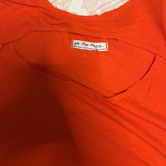 we the free free people orange tee - Picture 3 of 3
